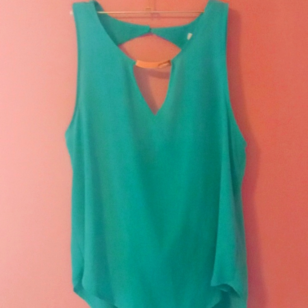 Lily White , L , Aqua/ Teal .
